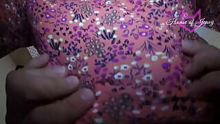 10 sec the naughty boy stripped off moms sari and fucked her hard