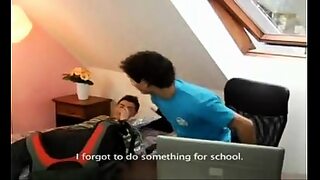 1boy and 1girl in room club