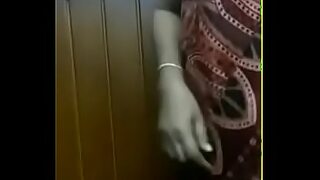 aunty boobs pressed
