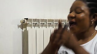 10 sec the naughty boy stripped off moms sari and fucked her hard