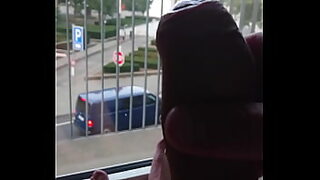 big tits through window