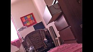 a girl in the bathroom washing clothes and swimming with a hidden camera