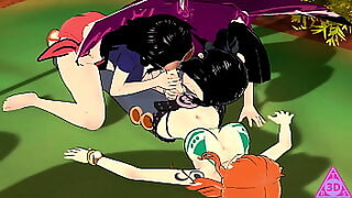 boa hancock tsunade and luffy