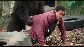 a man having sex with monkey
