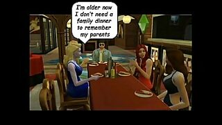 1 girl 2 boys up and down sane time sex