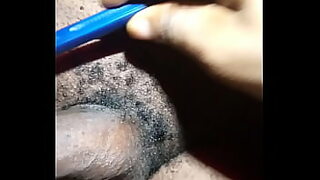 boy trimming hairs of pussy
