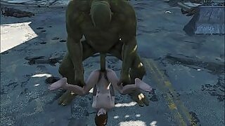 10 guys on one lady
