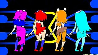1 girl 4 boys at a time 1 in moutn 2 in vagina 1 in 2 hole