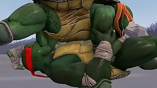 ninja turtles raph x leo