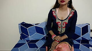 10 sec the naughty boy stripped off moms sari and fucked her hard