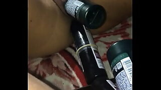 aria sixx busty canadian sits on lil d