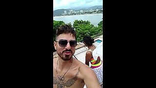 1 boy lick 8 girls ass