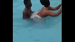at the swimming pool