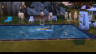 1 girl 4 boys at a time 1 in moutn 2 in vagina 1 in 2 hole