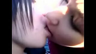 asian lesbians tongue kissing
