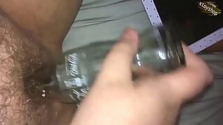 bottle on ass