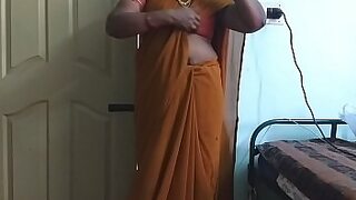 18 years boy stripped saree and fuck step mom