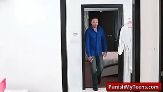 2 girls with double end dildo orgasms
