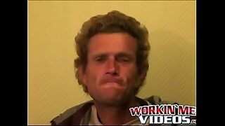 1 guy giving 2 girls blowjob