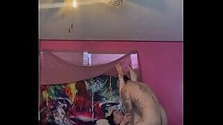 1 girl 4 boys at a time 1 in moutn 2 in vagina 1 in 2 hole