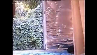 big tits through window