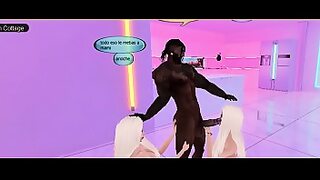 1 girl 4 boys at a time 1 in moutn 2 in vagina 1 in 2 hole