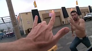 asian in van