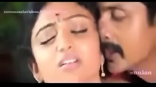 anitha boob show in bus