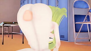 1 anus with three dick