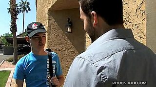 1 girl and 2 boys removing the dress
