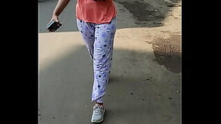 african girl on road
