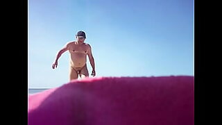 2 guys sucking boobs in public