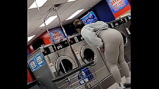 a boy and a girl fuck in the washing machine