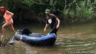 aussie lady fuck herself with trout on a boat