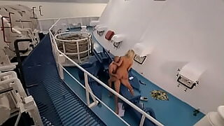 aussie lady fuck herself with trout on a boat