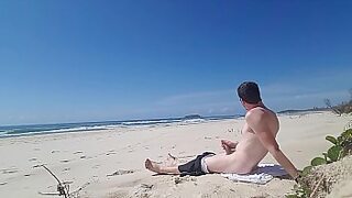 2 teen masturbate beach