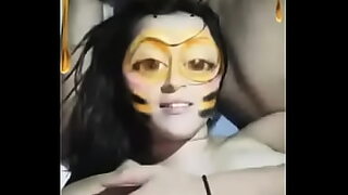 1 girl 4 boys at a time 1 in moutn 2 in vagina 1 in 2 hole