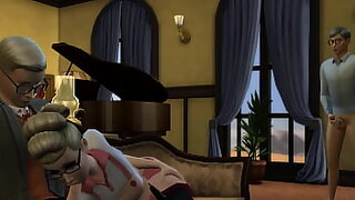 1 man fucked 3 girls while they are playing video game