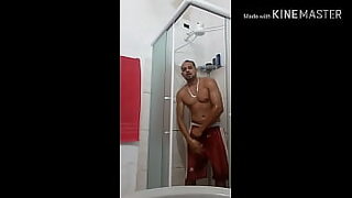 asian girl with glasses live in shower