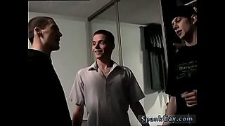 a pretty french girl gets anal fucked in a fitting room by two of her stepbrothers friends