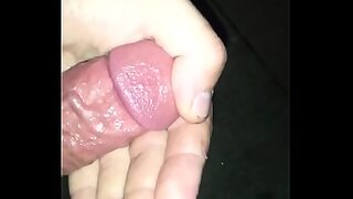 a girl masturbates her pussy until the taste