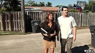 18 year old boy fucks with a 21year old woman