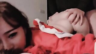 10 sec the naughty boy stripped off moms sari and fucked her hard