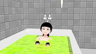 10 men and 1 girl