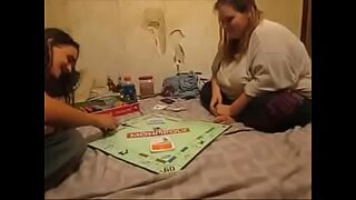 a girl and another girl play a game and every time one girl loses the other girl gets to pick a part of the clothes to take off