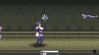 evil female ninja three sisters shinobi red completely defeated