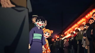 1 tiny girl 2 black guys