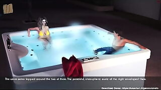 aunty hidden bath