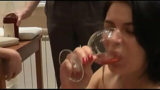 a girl drinking boy urine and boy fuck