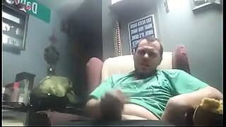 a man jacking himself